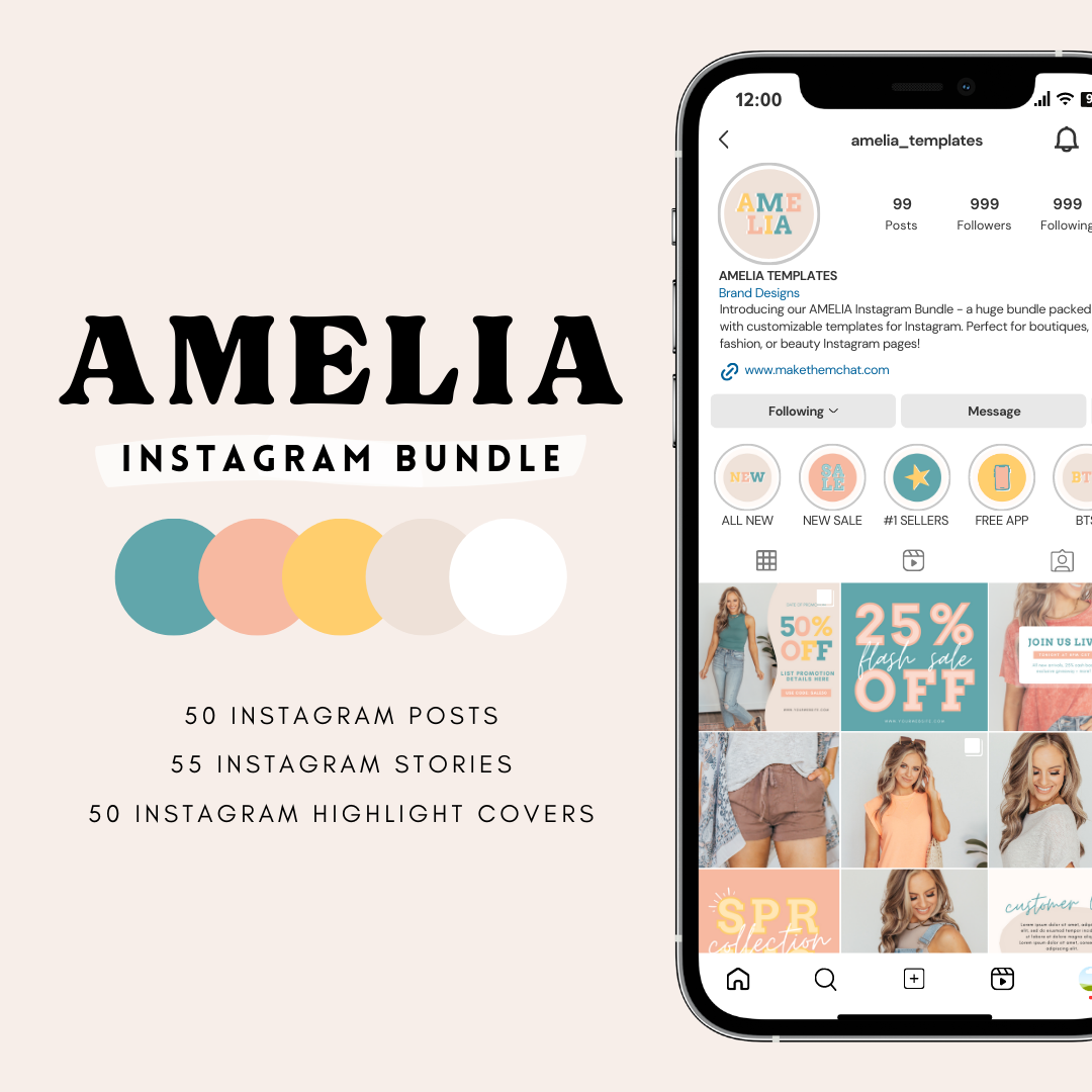 AMELIA Instagram Bundle